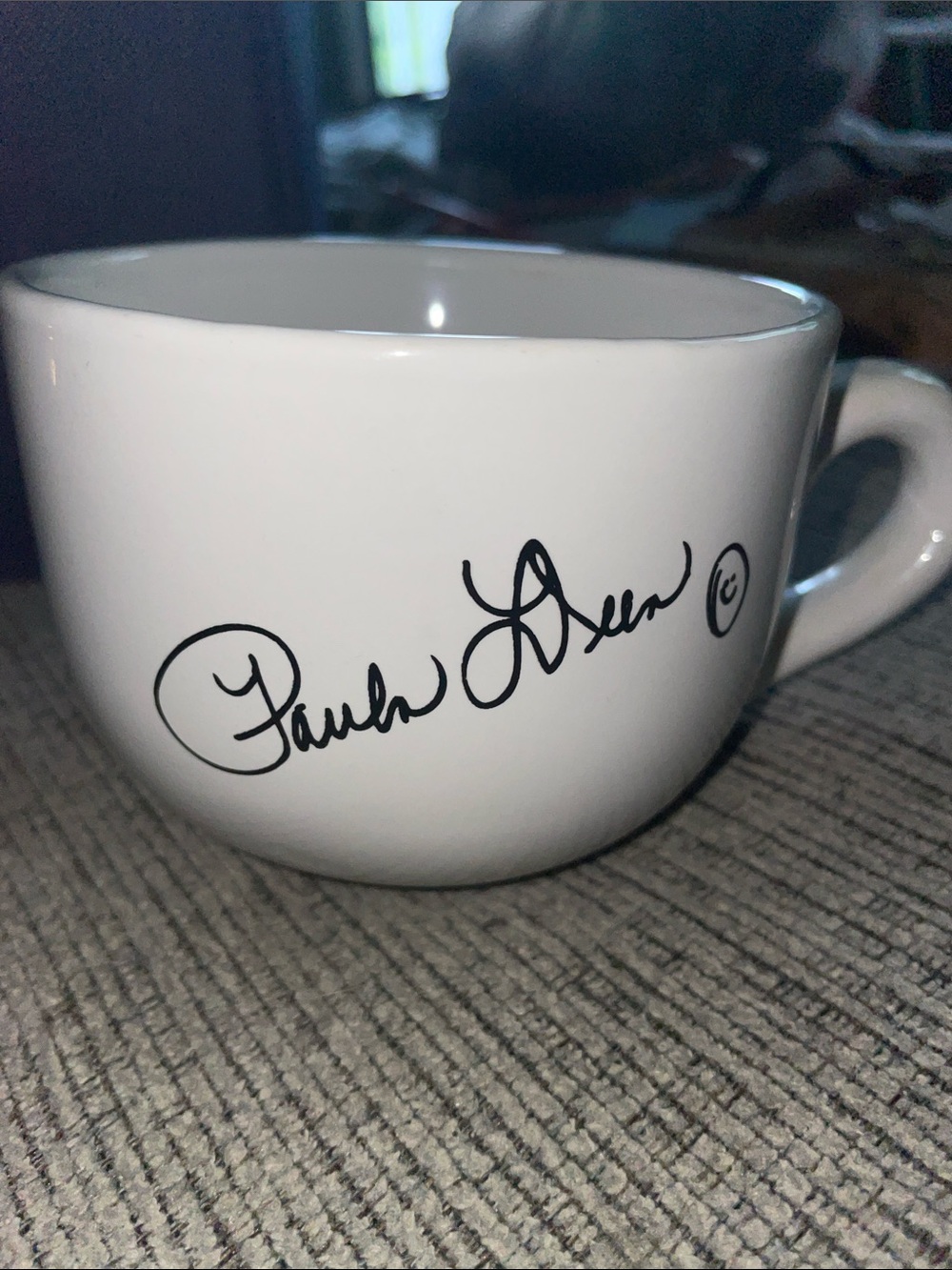 Paula Deen Best Dishes White Signature Ceramic Coffee Mug - Home Dining
